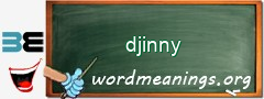 WordMeaning blackboard for djinny